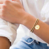 Stainless Steel Prayer Bracelet Praying Hands 18K Plated