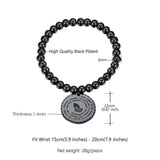 Stainless Steel Prayer Bracelet Praying Hands 18K Plated