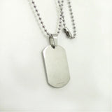 Stainless Steel Presley Tag Jewelry Gift Photo Pendant Necklace Fans Memorial