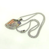 Stainless Steel Presley Tag Jewelry Gift Photo Pendant Necklace Fans Memorial