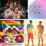 Stainless Steel Pride Rainbow LGBT Bracelet Enamel Gift