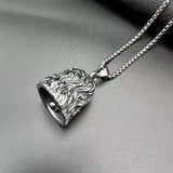 Stainless Steel Lion Head Lucky Exorcist Pet Bell