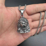 Stainless Steel Lion Head Lucky Exorcist Pet Bell