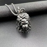 Stainless Steel Lion Head Lucky Exorcist Pet Bell