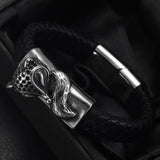 Stainless Steel Fox Slider Beads for Leather Bracelet DIY