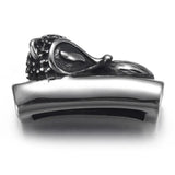 Stainless Steel Fox Slider Beads for Leather Bracelet DIY