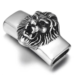 Stainless Steel Lion King Slider Beads 13*6mm for Leather Bracelet