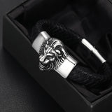 Stainless Steel Lion King Slider Beads 13*6mm for Leather Bracelet