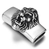 Stainless Steel Lion King Slider Beads 13*6mm for Leather Bracelet
