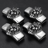 Stainless Steel Lion King Slider Beads 13*6mm for Leather Bracelet