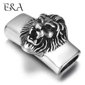 Stainless Steel Lion King Slider Beads 13*6mm for Leather Bracelet
