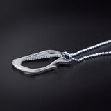 Stainless Steel Razor Pendant Necklace for Him
