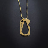 Stainless Steel Razor Pendant Necklace for Him