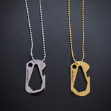 Stainless Steel Razor Pendant Necklace for Him
