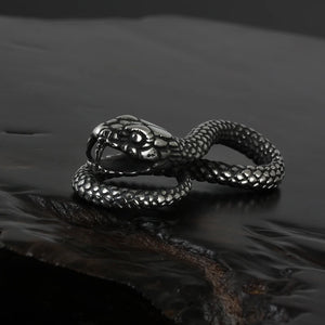 Punk Rock Snake Pendant Necklace Biker Stainless Steel Accessories