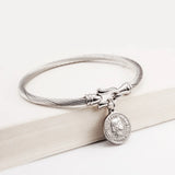 Stainless Steel Queen Coin Plated Bracelets For Men Women