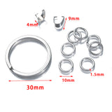 Stainless Steel Rectangle Tag Disc Pendants Charms for Jewelry Making