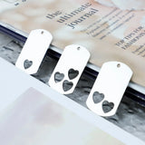 Stainless Steel Rectangle Dogtags Blank Metal Stamping Plates 10pcs