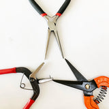 Stainless Steel Red Needle Nose Pliers Pointed Vice Round head Pliers