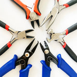 Stainless Steel Red Needle Nose Pliers Pointed Vice Round head Pliers