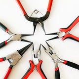 Stainless Steel Red Needle Nose Pliers Pointed Vice Round head Pliers