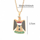 Stainless Steel Iraq Pendant Necklace Charm