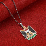 Stainless Steel Iraq Pendant Necklace Charm
