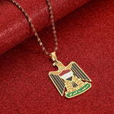 Stainless Steel Iraq Pendant Necklace Charm
