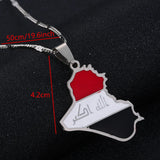 Iraq Map Pendant Necklace Allah Name Pendant Iraq Map Jewelry