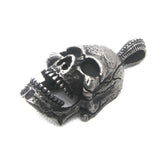 Stainless Steel Evil Skeleton Pendant Necklace