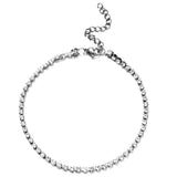 Stainless Steel Rhinestone Crystal Foot Chain Anklet for Women