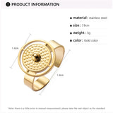 Women's Stainless Steel Statement Ring Plated Party Jewelry