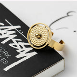 Women's Stainless Steel Statement Ring Plated Party Jewelry