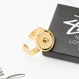 Women's Stainless Steel Statement Ring Plated Party Jewelry