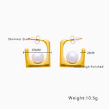 Romantic Freshwater Pearl Hoop Earrings for Women