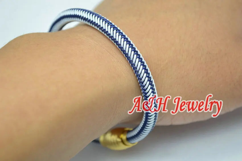 6mm Stainless Steel Rope Bracelet with Magnet Clasp