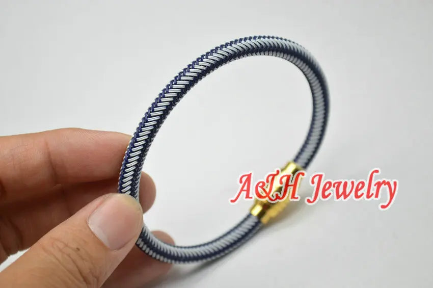 6mm Stainless Steel Rope Bracelet with Magnet Clasp