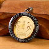 Rotatable Om Mani Padme Hum Pendant Necklace