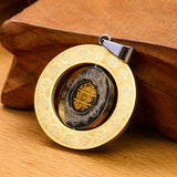 Rotatable Om Mani Padme Hum Pendant Necklace