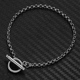Stainless Steel Round Chain Anklet for Women Summer Yoga Beach Leg Chain