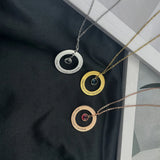 Personalized Stainless Steel Birthstone Pendant Necklace for Women