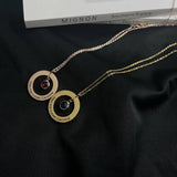 Personalized Stainless Steel Birthstone Pendant Necklace for Women