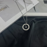 Personalized Stainless Steel Birthstone Pendant Necklace for Women