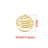 Stainless Steel Tree Namebar Charms 20pcs