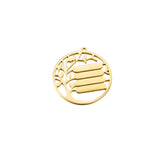 Stainless Steel Tree Namebar Charms 20pcs