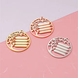 Stainless Steel Tree Namebar Charms 20pcs