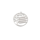 Stainless Steel Tree Namebar Charms 20pcs