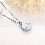 Stainless Steel Bird Pattern Ashes Memorial Pendant Cremation Jewelry