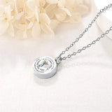 Stainless Steel Bird Pattern Ashes Memorial Pendant Cremation Jewelry