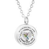 Stainless Steel Bird Pattern Ashes Memorial Pendant Cremation Jewelry